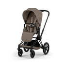 Cybex Priam Comfort Matt Black + Alcofa Dobrável Coconut Brown + Cloud G3 Magic Black + Base G3