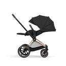 Cybex Priam Comfort Rosegold + Alcofa Dobrável Sepia Black + Cloud G3 Magic Black + Base G3