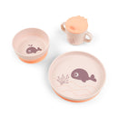 Done by Deer Conjunto Foodie Dinner Set Wally Pink
