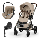 Cybex Balios S Lux 2 Almond Beige + Cloud T Plus Cozy Beige + Base T