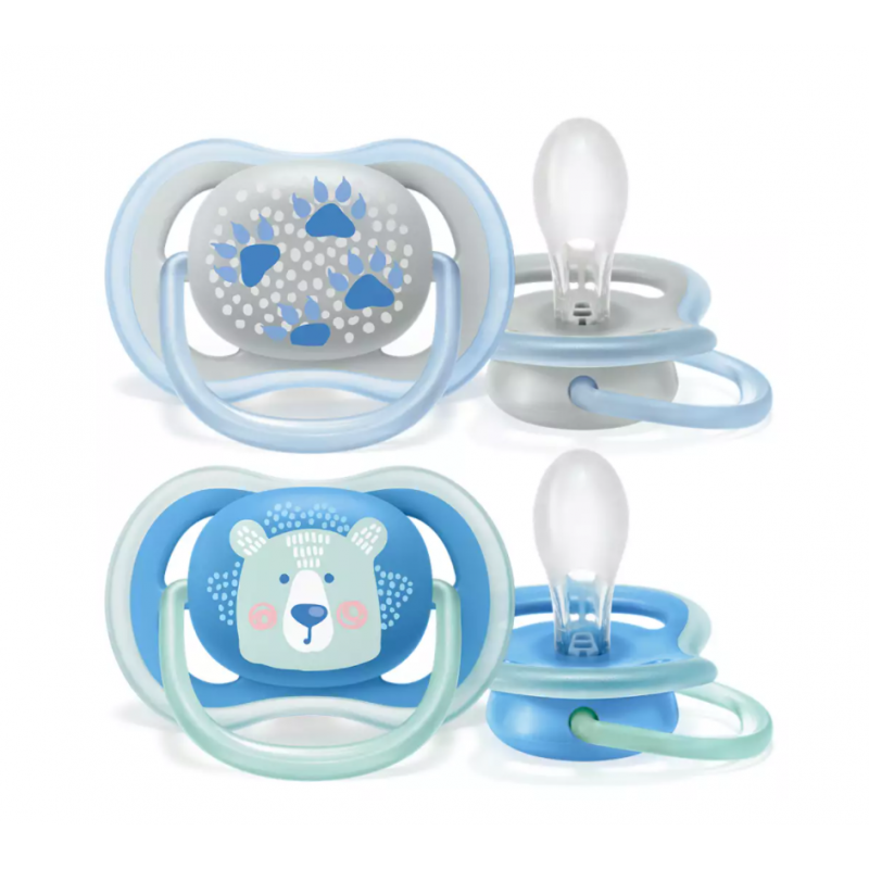 Philips Avent 2 chuchas ultra air deco 6-18m menino