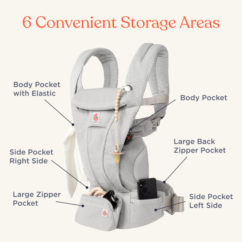 Ergobaby Omni Deluxe Mesh Pearl Grey